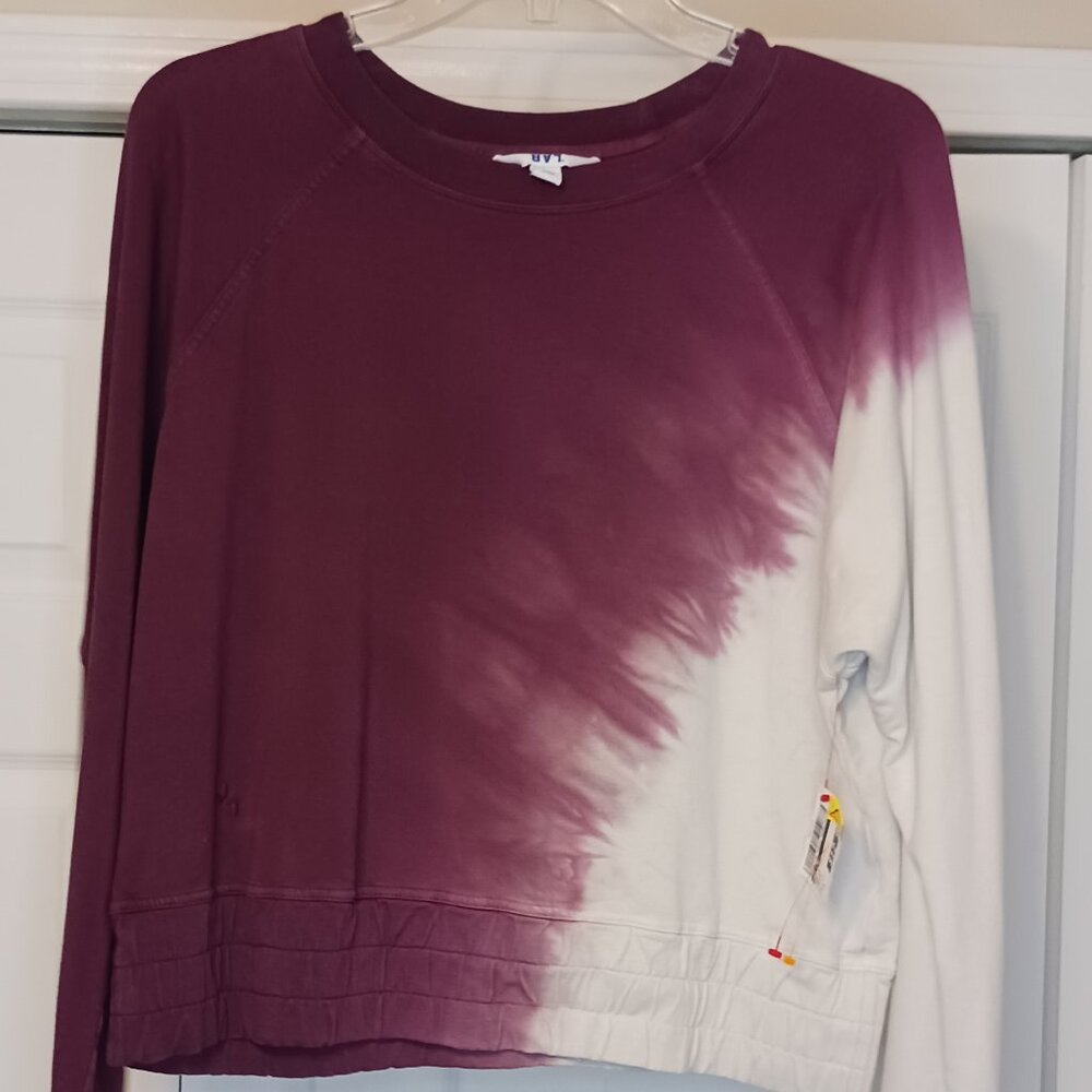 3/$18 - Joy Lab Red/Gray Long Sleeve Top Size Medium - Picture 4 of 8